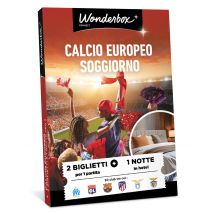 Calcio Europeo Soggiorno - 2 biglietti + 1 notte - Biglietti 2 biglietti per 1 partita di calcio a scelta tra 50 club + 1 notte in un albergo - 