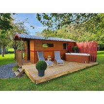 Wonderbox Séjour gourmand dans une roulotte dans la Manche - Idée cadeau Offrez-vous une escapade romantique au Cocon d'Amour niché à Saint-Jean-