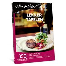 Wonderbox Lekker tafelen - Geschenkideeën een heerlijke maaltijd voor 2 personen brede keuze uit gekende en wereldse keukens -