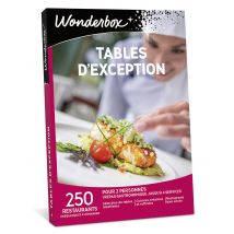Wonderbox Tables d'exception - Coffret Cadeau gastronomy Idée cadeau 1 repas gastronomique pour 2 personnes 600 restaurants