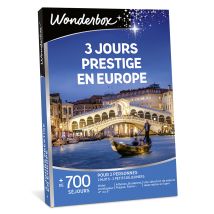 Wonderbox 3 jours prestige en Europe - Idée cadeau 2 nuits avec petits déjeuners pour 2 personnes Hôtel prestigieux 4* ou 5* à Athènes, Budapest, 
