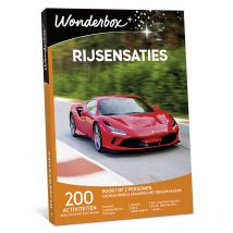 Wonderbox Rijsensaties - Geschenkideeën een sensationele ervaring achter het stuur van een wagen voor 1 of 2 personen keuze uit ervaringen aan het