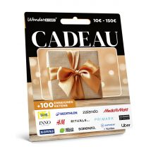 Wonderbox Kaart Cadeau - Cadeaukaart - Saldo tussen € 10 en € 250 Om te ruilen voor cadeaukaarten van Zalando, IKEA, Bol, MediaMarkt, H&M, INNO,