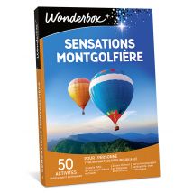 Wonderbox Sensations montgolfière - Coffret Cadeau adventure Idée cadeau un vol en montgolfière pour 1 personne 40 activités