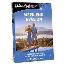 Wonderbox Bon Cadeau Week-end Évasion - Idée cadeau Un cadeau pour changer d'horizon ! Un large choix de séjours de 60 à 500€