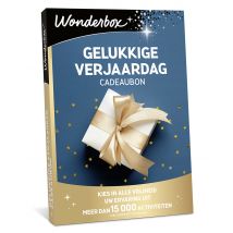 Wonderbox Gelukkige verjaardag - Cadeaubon - Geschenkideeën 1 of meerdere activiteiten naar keuze voor 1 of meerdere personen keuze uit vele 
