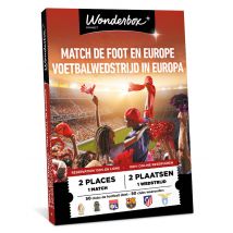 Wonderbox Europees voetbal - 2 tickets - Geschenkideeën tickets voor 1 voetbalwedstrijd van een van de 50 mooiste europese clubs: fc barcelona, fc 