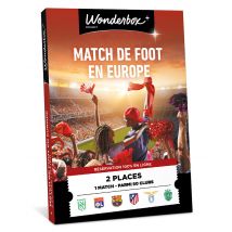 Wonderbox Match de Foot en Europe - Idée cadeau 2 places pour 1 match au choix 50 clubs de Football dont: Olympique de Marseille, Olympique Lyonnais, 