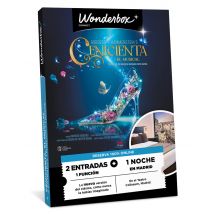Wonderbox Cenicienta - 2 entradas + 1 noche Cofre y Caja Regalo ENTERTAINMENT - Ideas de regalos originales 2 entradas para la función de tu elección 