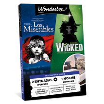 Wonderbox Multi-Espectáculo - Wicked / Los Miserables + 1 noche Cofre y Caja Regalo ENTERTAINMENT - Ideas de regalos originales 2 entradas para la 