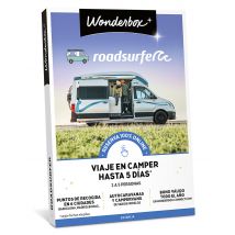 Wonderbox Roadsurfer: viaje en camper hasta 5 días Cofre y Caja Regalo STAY - Ideas de regalos originales Hasta 5 días de roadtrip 2 a 5 personas