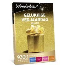 Wonderbox Gelukkige verjaardag - Emotie - Geschenkideeën een activiteit of verblijf voor 1 of meer personen keuze uit diverse ervaringen: gastronomie,