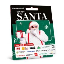 Carte Cadeau Multi Enseignes - Carte Secret Santa - De 10€ à 350€ - Valable dans + de 300 enseignes