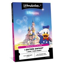 Wonderbox Disneyland Paris - Journée Junior - Idée cadeau 1 entrée enfant (de 3 à 11 ans) pour 1 journée dans 1 des parcs Disneyland Paris 1 jour dans