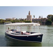 Wonderbox Paseo en exclusiva para dos en barco por el río Guadalquivir (Sevilla) - Cofre y Caja Regalo - Ideas de regalos originales 2 personas