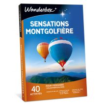 Wonderbox Sensations montgolfière - Coffret Cadeau adventure Idée cadeau un vol en montgolfière pour 1 personne 40 activités