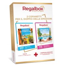 Wonderbox Weekend da vivere in due + Spa e relax per 2 - Cofanetti regalo 1 soggiorno + 1 esperienza benessere Per 2 persone A scelta tra più di 1200 