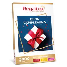 Wonderbox Buon compleanno - Cofanetti regalo 1 attività a scelta tra esperienze di gusto, momenti di svago o trattamenti benessere Per 1 o 2 persone 