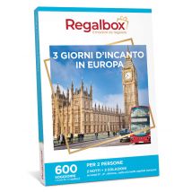 Wonderbox 3 giorni d'incanto in Europa - Cofanetti regalo 2 notti + 2 colazioni Per 2 persone 600 soggiorni - Idee Regalo di Compleanno