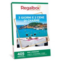 Wonderbox 3 giorni e 2 cene di charme - Cofanetti regalo 2 notti + 2 cene + 2 colazioni Per 2 persone 405 esperienze - Idee Regalo di Compleanno