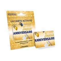 Carte Cadeau Multi Enseignes - Carte Activité Joyeux Anniversaire - De 10€ à 150€ - Valable dans + de 300 enseignes