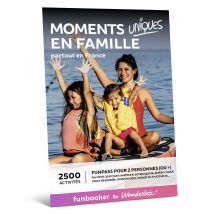 Wonderbox Moments en famille avec Funbooker - Idée cadeau 1 funpass valable sur funbooker.com : milliers d'expériences mémorables à réserver en 