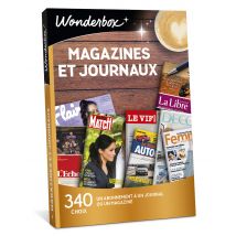 Wonderbox Tijdschriften en kranten - Geschenkideeën 1 abonnement op een tijdschrift of krant 340 diverse titels kies uw favoriet en ontvang het bij u 