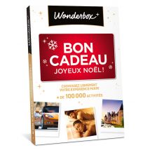 Wonderbox Bon Cadeau Joyeux Noël - Coffret Cadeau Loisirs & sorties - Idée cadeau pour 1 personne ou plus