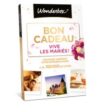 Wonderbox Bon cadeau Vive les mariés - Coffret Cadeau Loisirs & sorties - Idée cadeau pour 1 personne ou plus