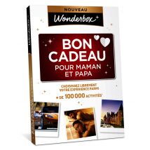 Wonderbox Bon Cadeau pour Maman et Papa - Idée cadeau Un large choix d’activités de 30 à 500€ Un cadeau pour des parents formidables !