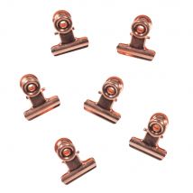 6 Metallmagnetclips Copper Stil modern - Kupfer - Festliche Dekoration - Maisons Du Monde