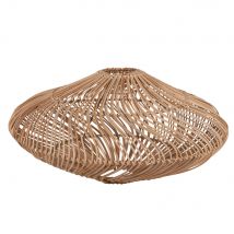 Abajur Para Candeeiro De Teto Em Rattan Castanho E Metal estilo exótico - Bege Rotim - Maisons Du Monde