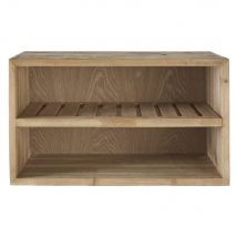 Aged Effect Recycled Pine Upper Kitchen Unit country style - Beige - Wood - Maisons Du Monde