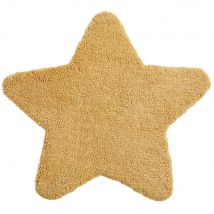 Alfombra de estrella amarillo mostaza 100x100 estilo - Amarillo Certificado Oeko-tex - Pvc Y Sintético - Niño - Maisons Du Monde
