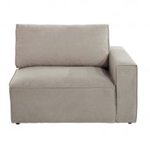 Angolo destro per divano componibile beige in tessuto - Modello Contemporaneo - - Tessuto - Maisons du Monde