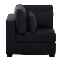 Angolo di divano componibile grigio antracite - Modello Contemporaneo - - Tessuto - Maisons du Monde