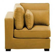 Angolo per divano componibile giallo senape - Modello Contemporaneo - - Tessuto - Maisons du Monde