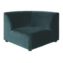 Angolo per divano componibile in velluto verde chiaro - Modello Vintage - Maisons du Monde