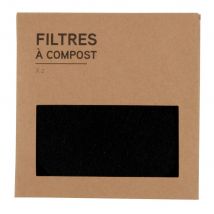 Anti-odour compost filters (x2) contemporary style - Black Natural Fibers - Maisons Du Monde