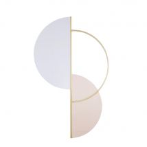 Asymmetrischer Spiegel aus goldfarbenem Metall, 70x110cm modern Stil - Transparent - Maisons Du Monde
