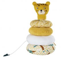 Babylernpyramide Tiger, Senfgelb Und Weiß Stil modern - Mehrfarbig Baumwolle - Baby Festliche Dekoration - Maisons Du Monde
