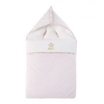 Babyschlafsack aus Baumwolle, rosa, weiß und goldfarben Zertifizierter Oeko-Tex Kinder Maisons du Monde