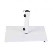 Base per ombrellone quadrata in acciaio bianco 25 kg - Modello Contemporaneo - Maisons du Monde