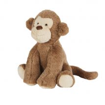 Beige And Brown Monkey Cuddly Toy contemporary style - Polyester - Maisons Du Monde