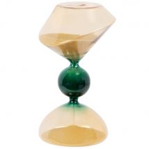 Beige and green glass hourglass exotic style - Beige , - Maisons Du Monde