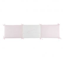 Bettnestchen aus rosa-weißer Baumwolle Stil modern Zertifizierter Oeko-Tex Kinder Maisons du Monde