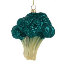 Blaugrüner Brokkoli-anhänger Aus Glas Blau Glas Weihnachtsdekoration - Maisons Du Monde