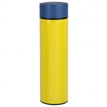 Blue and yellow stainless steel insulated flask contemporary style - Blue - Maisons Du Monde