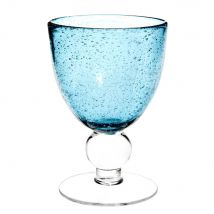 Blue bubble glass wine glass sea side style - Blue - Maisons Du Monde