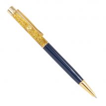 Blue Metal Pen with Gold Glitter contemporary style - Maisons Du Monde